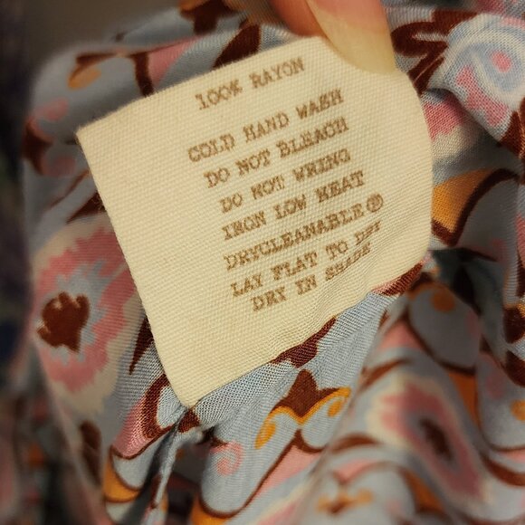 Spell Pandora Aquamarine Blouse XS b71 - Picture 10 of 10